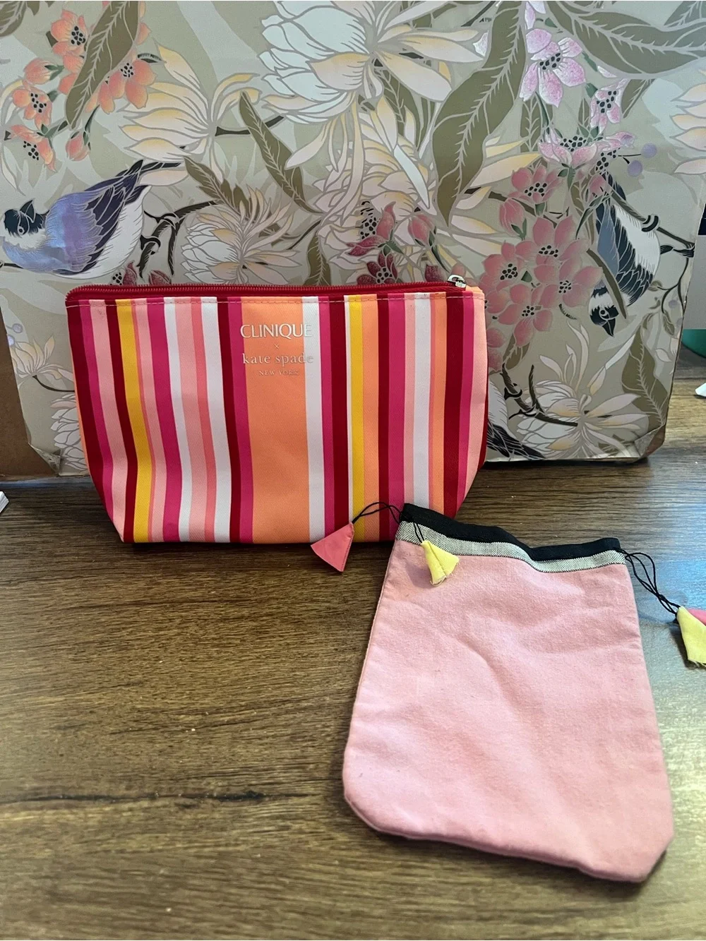 Clinique Makeup Bag with Pouch Kate Spade